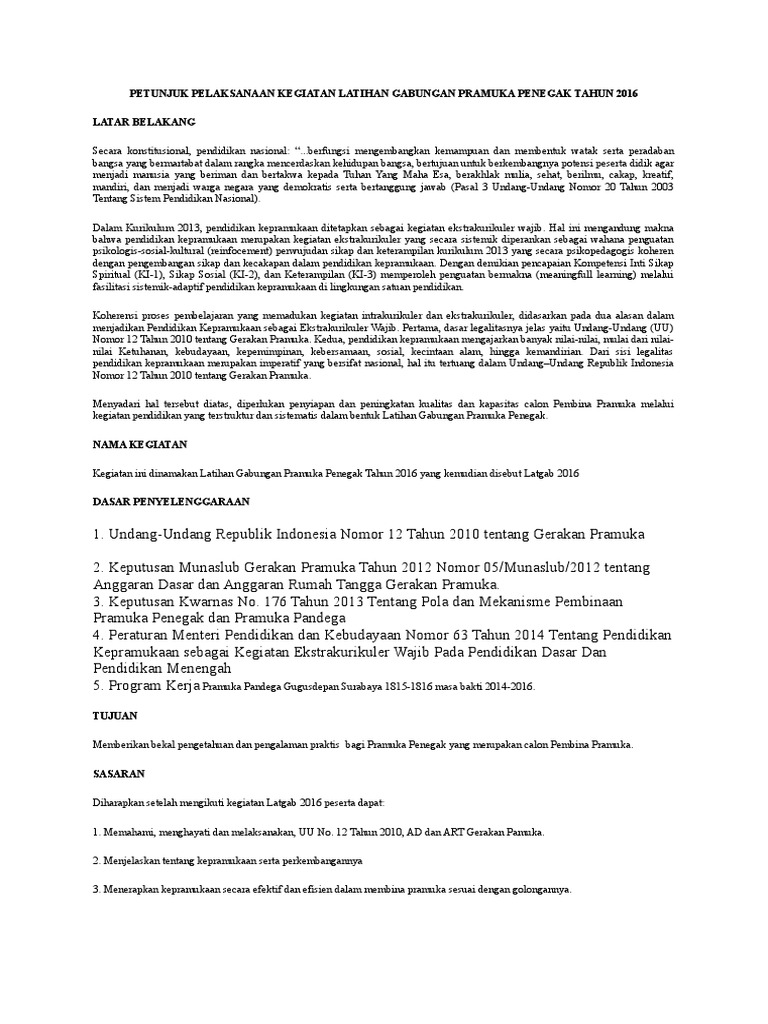 Kegiatan Latgab Terbaru Pdf