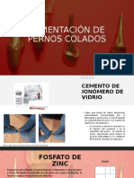 Cementación de Pernos Colados