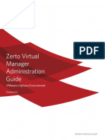 Zerto Virtual Manager Vsphere Administration Guide PDF