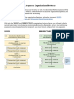 Written Argument Organizational Patterns