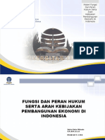 Modul 1. Fungsi Dan Peran Hukum Serta Arah Kebijakan Pembangunan Ekonomi Di Indonesia - Final