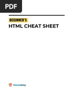 WSU HTML Cheat Sheet PDF