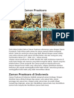 Pengertian Zaman Praaksara - Docx (CONTOH NYA IPS KLIPING)