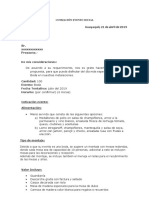 Ejemplo de Cotizaciones para Eventos y Banquetes