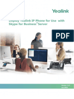 Deploying Yealink IP Phones For Use With Skype For Business Server V9.27