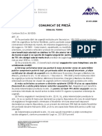 Comunicat Somaj Tehnic Ajofm Arad 23.03.2020 PDF