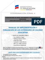 Manual para La Implementacion y Evaluacion de Los Estandares de Calidad Educativa