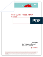 User Guide Office365 Admin Center