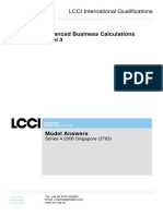 Adv Business Calculations L3 (Singapore) Model Answers Series 4 2008 PDF