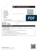 Writing Booklet Sample