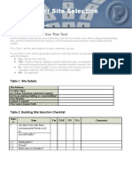 10 - Contoh - Data-Center-Site-Selection-Checklist PDF