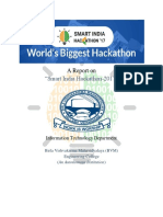 Smart India Hackthone 2017 Report PDF