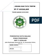 Buku Tata Krama SMP IT Assalam 2019