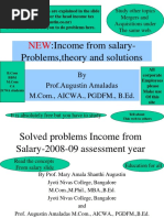 Income From Salary Problems Theory and Solutions New 200809 Assessment Year 1222393780092207 8 PDF