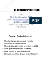 Update Pengantar Methode Penelitian