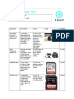 equipment listo