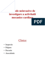 Metode Neinvazive de Investigare A Activitatii Mecanice Cardiace