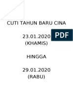 Partition Minggu Dan Cuti