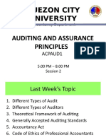 Session 3 AUDITING AND ASSURANCE PRINCIPLES