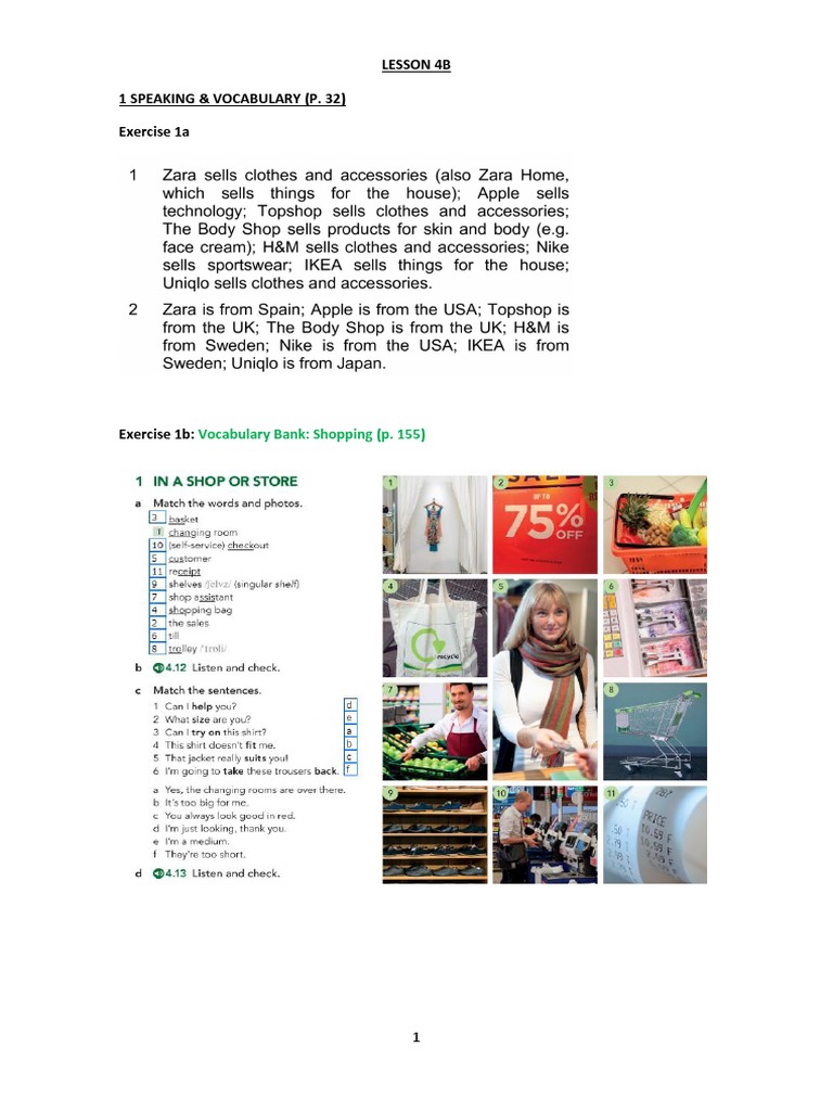 Vocabulary and Grammar Exercises Guide | PDF | Teaching Methods ...