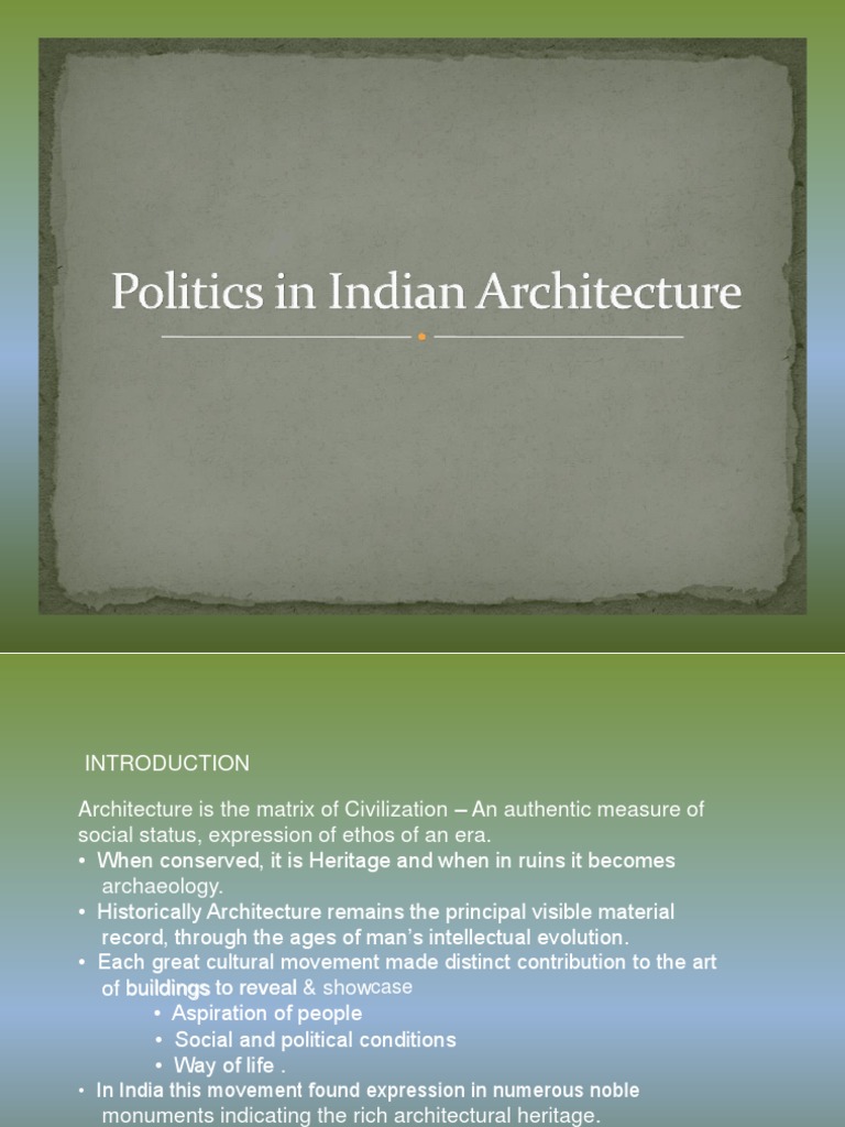 Politics in Architecture - India | PDF | Dome | Temple