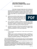 AfDB Sanctions Procedures - November 2014