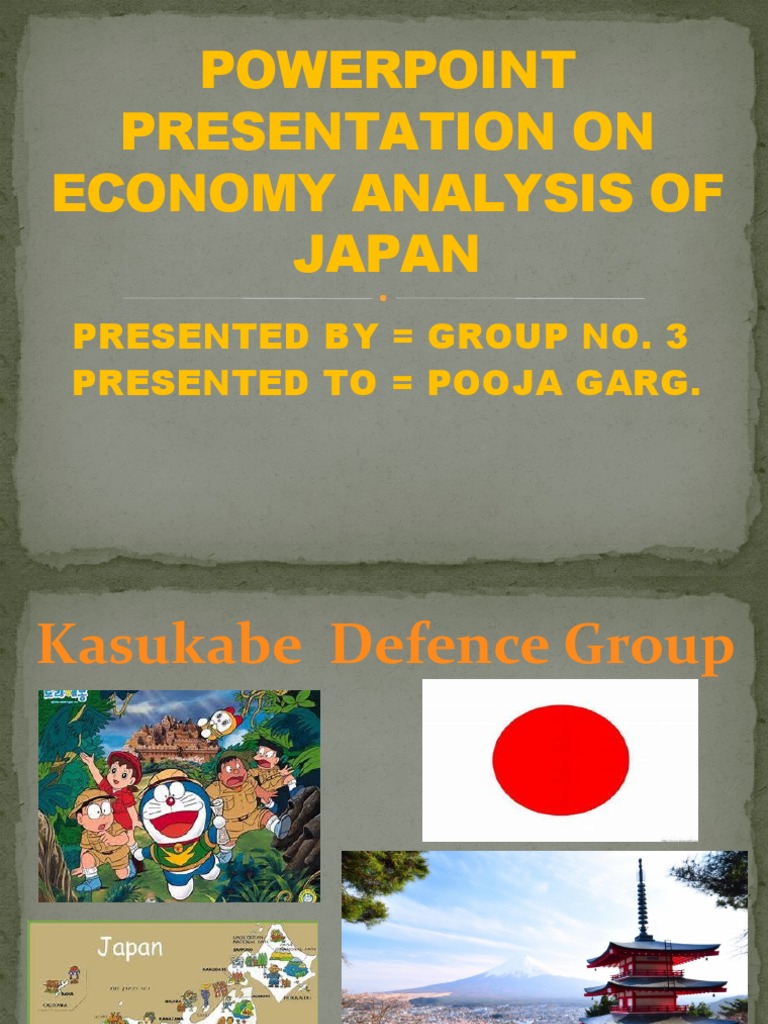 Japan Economy Analysis Presentation | PDF