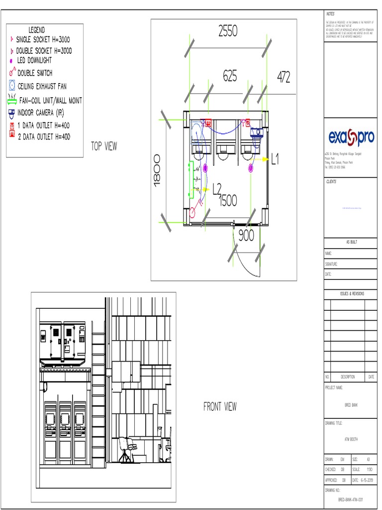Bred Bank ATM Booth Design Dimensions | PDF