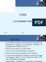 Introduction To Unix