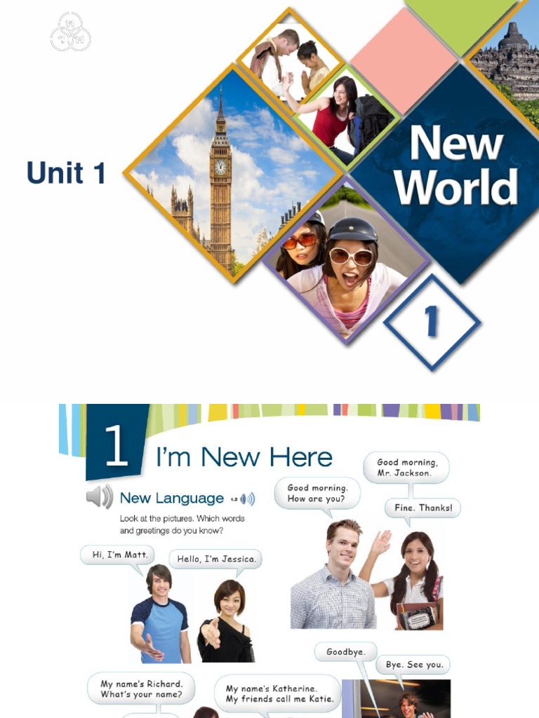 เฉลย New World ม.1 Unit 1 | PDF