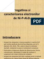 Prepararea Si Caracterizarea Electronilor