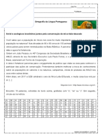 Atividade de Portugues Ortografia Caca Palavras 6º Ano Word 1