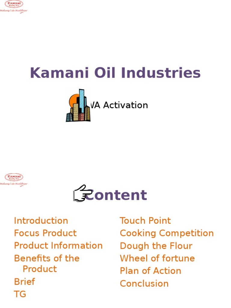 Kamani Oil Industries PDF Cooking Food And Drink