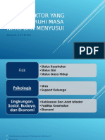 Faktor-Factor Yang Memengaruhi Masa Nifas Dan Menyusui