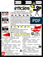 An article guide for singular and plural nouns