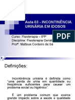 Aula 03 - Incontinência Urinária em Idosos