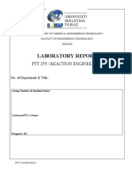 Effect of Pulse Change in Input Concentration To The Concentration of Solute in Continuous Stirred Tank Reactor