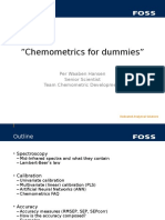 Chemometrics for dummies explained