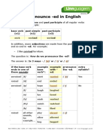 Pronunciation-ed