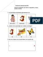 Evaluacion - Lenguaje - NT1 Mayo