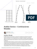 Análisis Sísmico - Combinaciones Modales