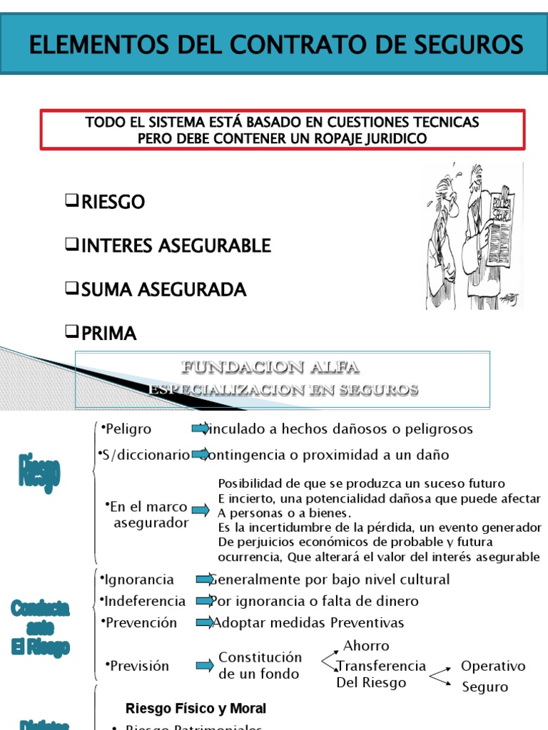 Elementos Del Contrato de Seguros | PDF | Póliza de seguros | Seguro