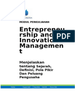 Modul Entrepreneurship and Innovation Management (TM1)