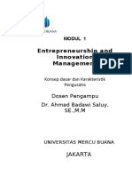 Modul Entrepreneurship and Innovation Management (TM1)