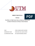 The Effects of Child Sexual Abuse On Behavior, Emotion and Academic Performance in Primary School Students