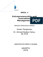 Modul Entrepreneurship and Innovation Management (TM3)