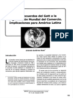 De Los Acuerdos Del GATT A La OMC - America Ltina PDF