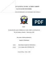 Evaluación Del Reactivo Sulfhidrato de Sodio (NaHS) en La Flotación de Cobre y Molibdeno