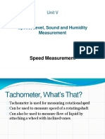 Measuring Speed, Level, Sound and Humidity