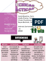 Diferencia Metodo, Tecnica